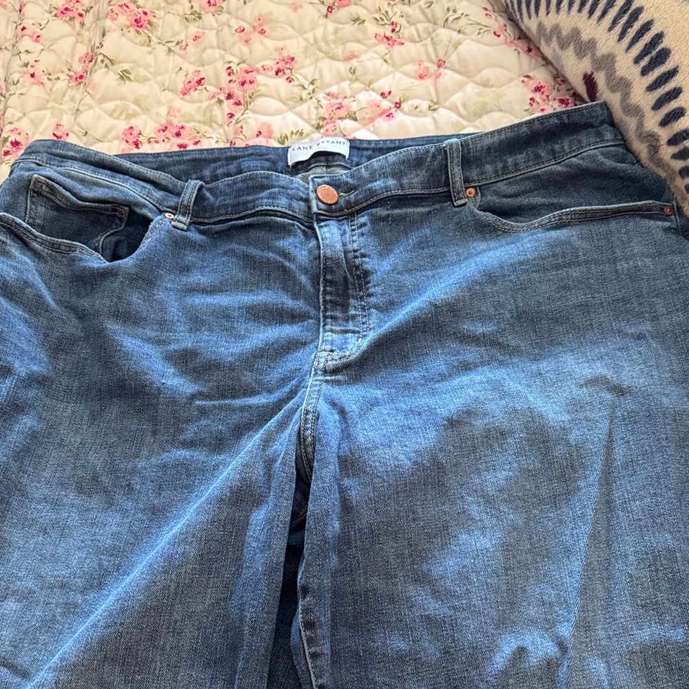 Lane Bryant Medium Blue Straight Leg Jeans